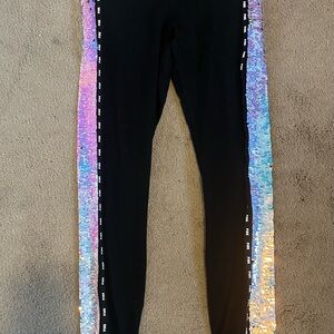 VS Pink Mermaid Bling Iridescent Leggings S